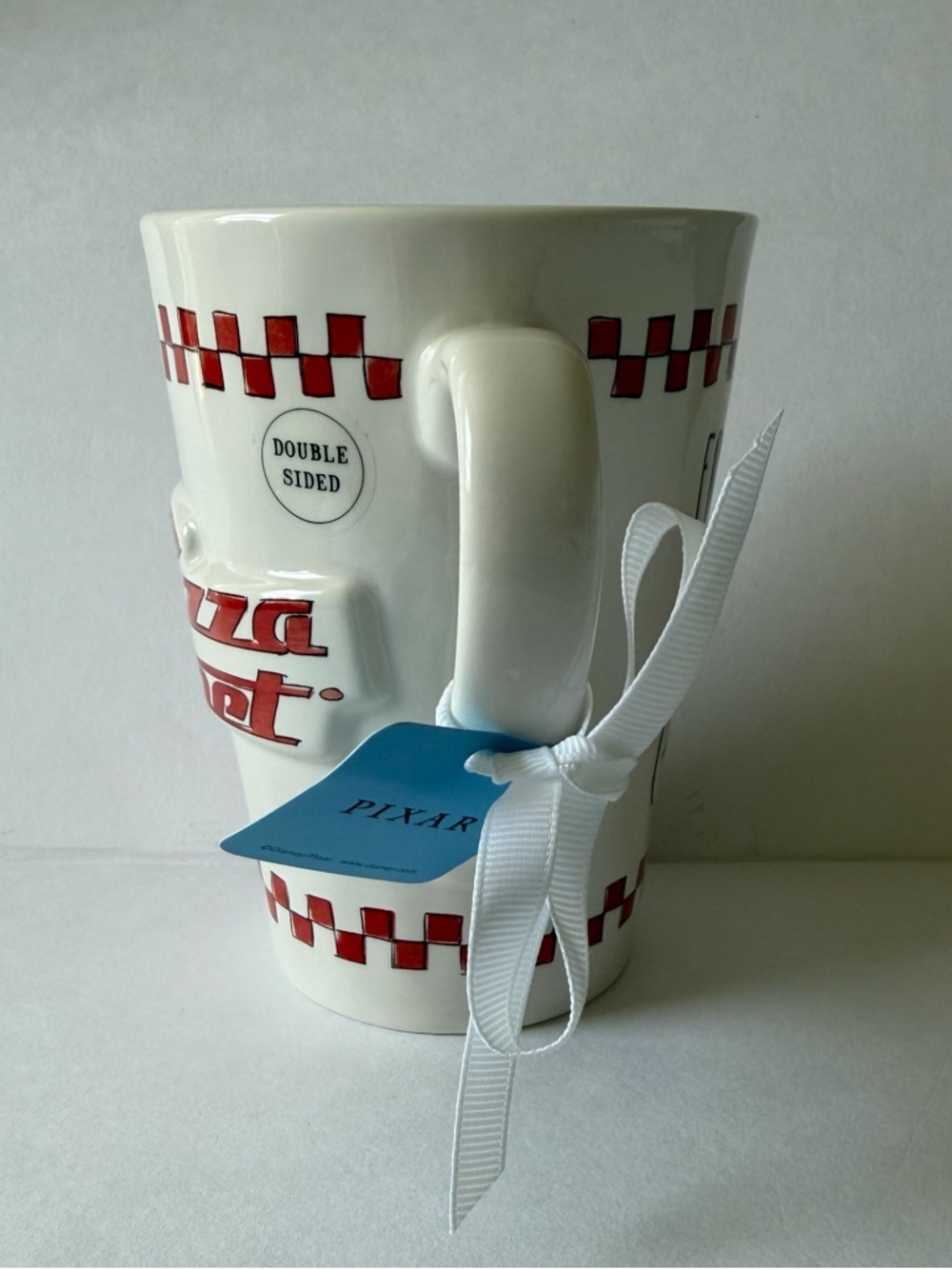 Rae Dunn Disney Pixar Toy Story Pizza Planet "Freshest In The Galaxy" Mug NWT - Picture 8 of 15